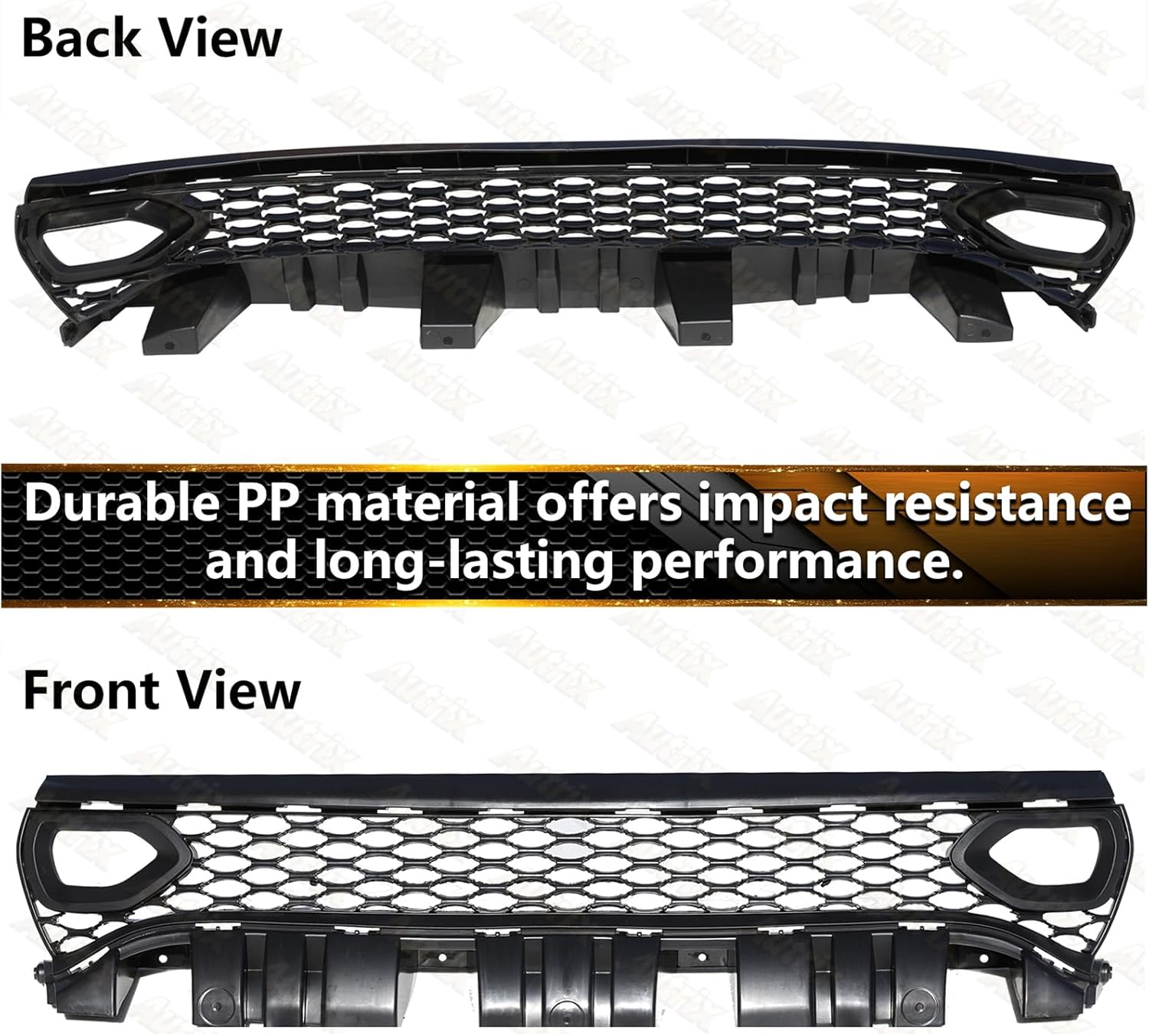 Front Bumper Grille Compatible With 2015-2024 Dodge Charger SRT Scat Pack Non-Widebody Front Upper Grille Black