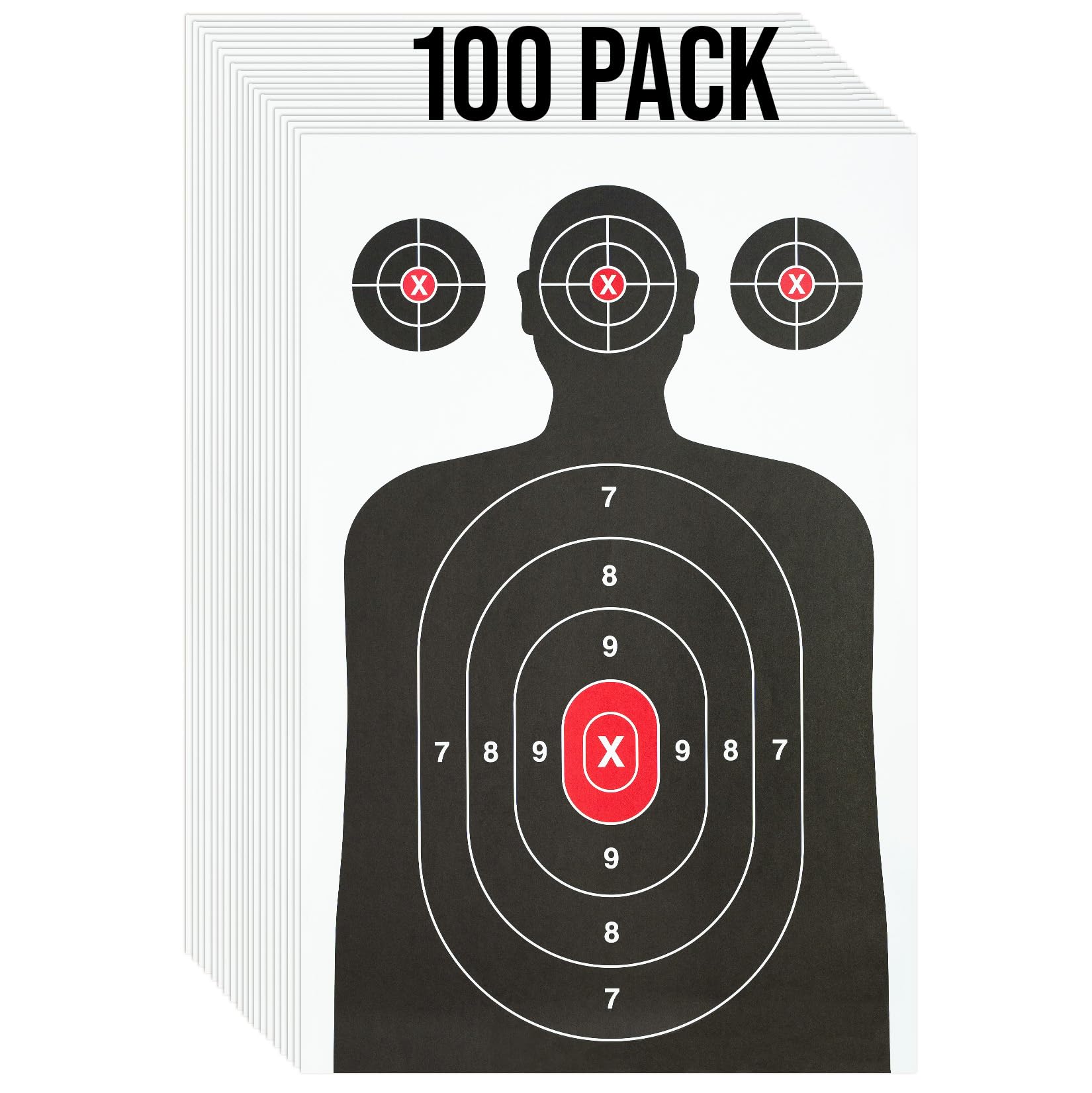Paper Shooting Targets for Shooting Range, 100 GSM Silhouette Paper Target