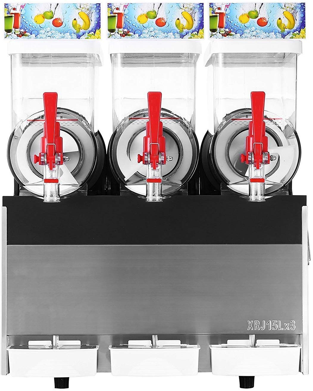 Amazon.co.jp: kolice業務用フローズンドリンクメーキングマシン 3X15L 
