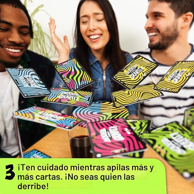 Foto 4 de 6 de Big Potato Cards vs Gravity: The Gravity-Defying, juego de equilibrio de cartas, divertido juego de cartas