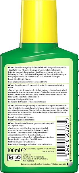 Tetra ReptoClean 100ml - Degrada il mangime non consumato, i residui di piante morte e gli escrementi - 2