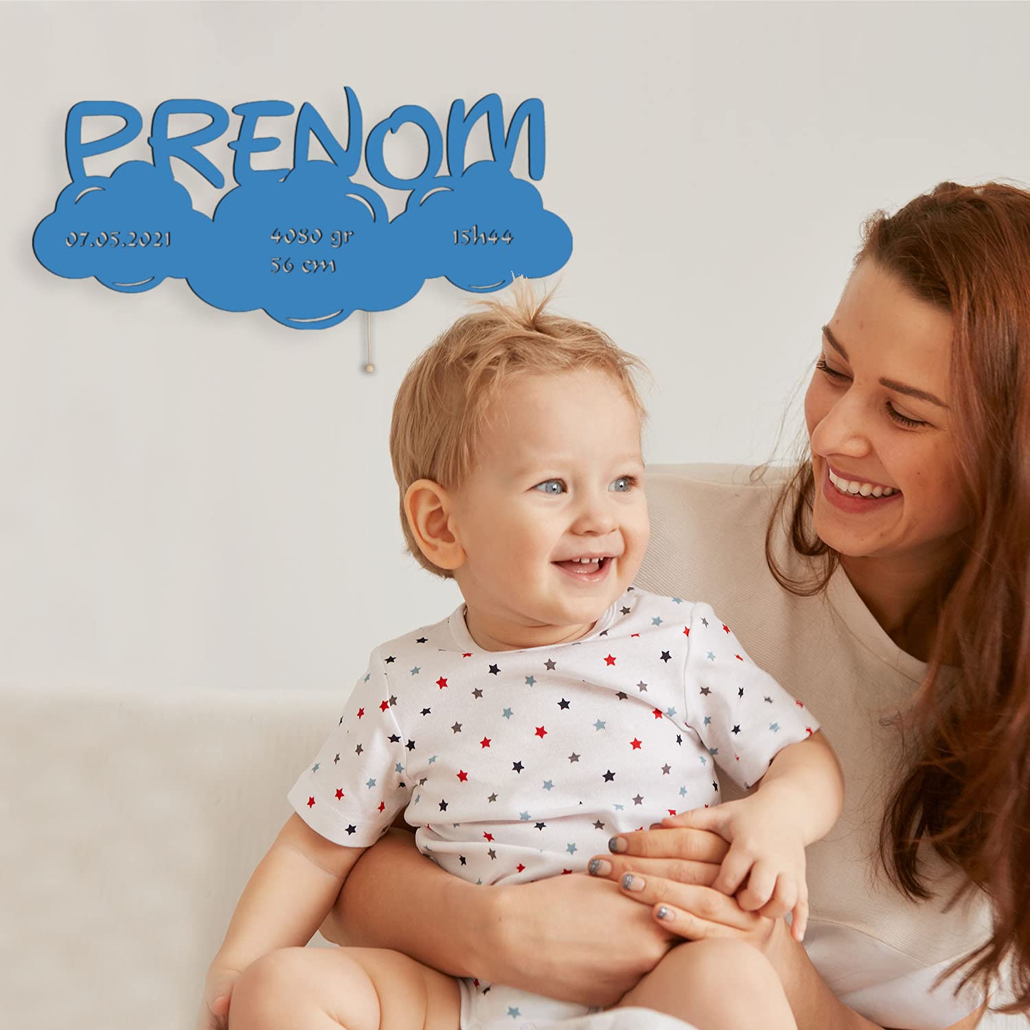 Lampe LED Murale En Bois Gravé - Veilleuse Déco Fée Sur Branche