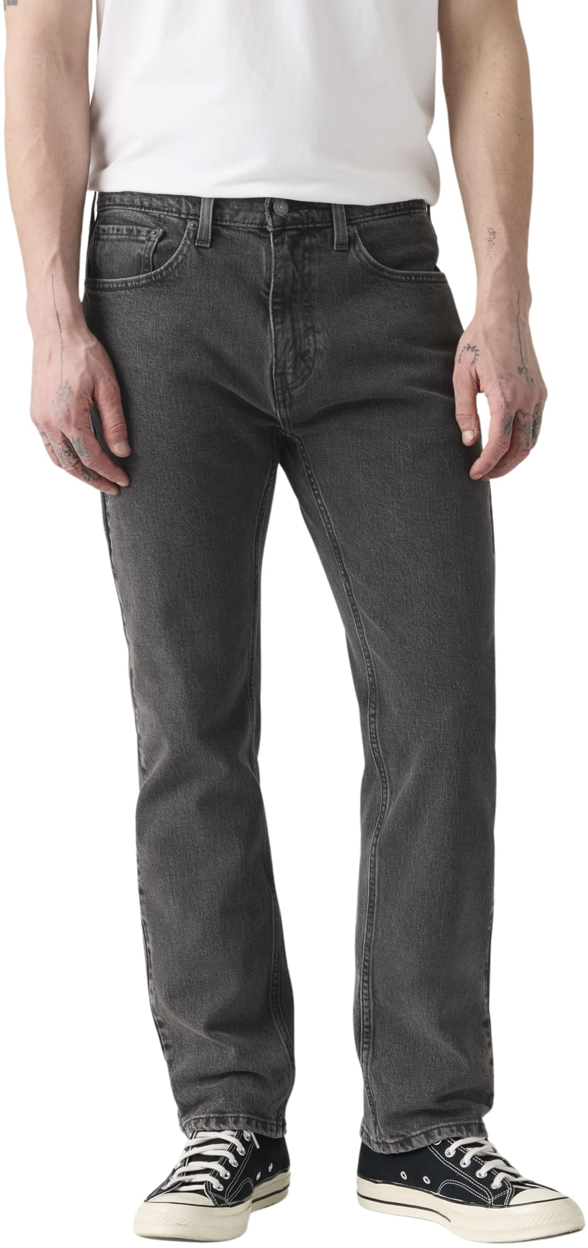 Levi's Men's 505 Regular Fit Jeans, Fly on the Wall, 33W / 30L