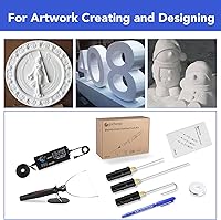 Vista 2 de Juego de 4 en 1 de cortador de espuma con controlador de voltaje digital, GOCHANGE, juego de herramientas de pluma de corte eléctrico, pluma