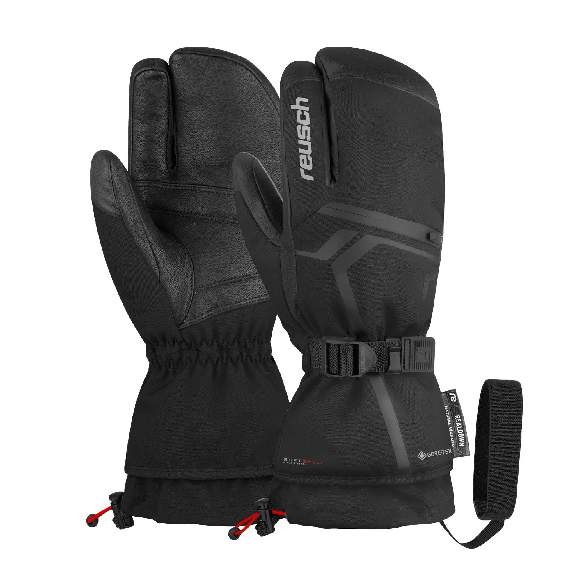 Reusch Down Spirit Gore-TEX Lobster 3-Fingerhandschuhe wasserdichte Winddichte atmungsaktive Winterhandschuhe Skihandschuhe