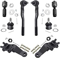 Detroit Axle 8pc Front Ball Joints & Tie Rods Kit for 1996-2002 Toyota 4Runner - Upper Lower Ball Joints, Inner Outer Tie Rod Ends