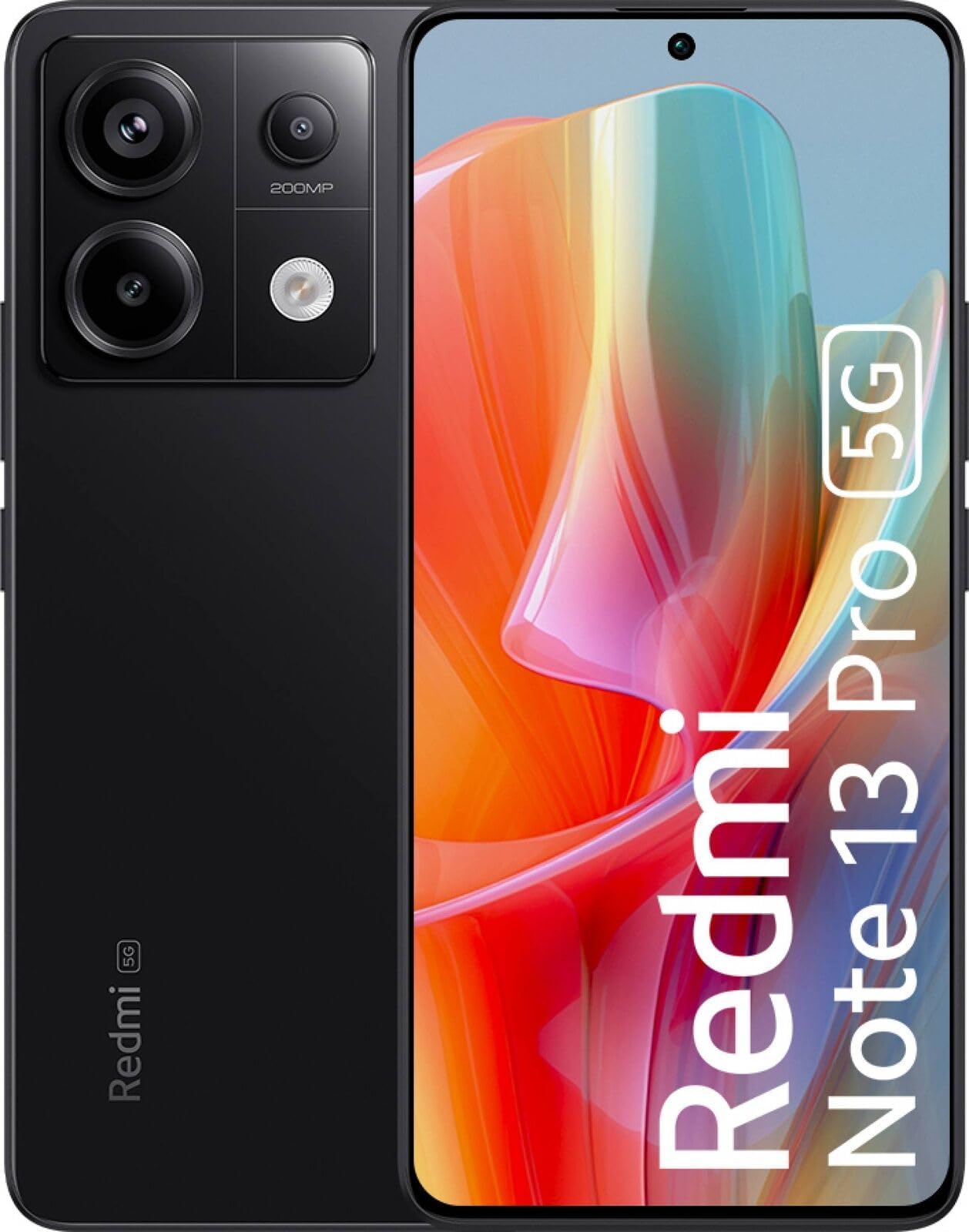 Xiaomi Redmi Note 13 Pro 5G (256GB + 8GB) 6.67" 200MP (for Tmobile Mint Tello & Global) Global Version (Midnight Black)