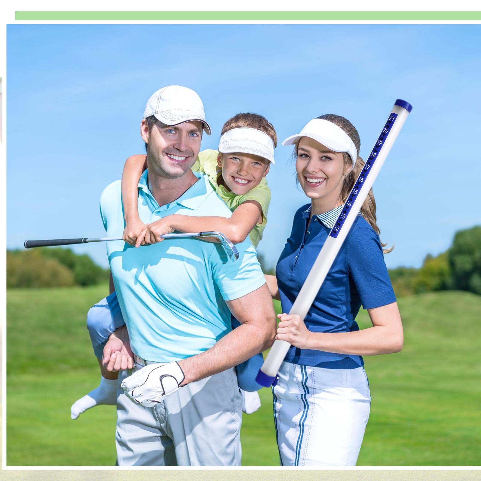 Deekin Recogedor de pelotas de golf de plástico transparente para recoger pelotas de golf, dispositivo profesional de herramienta de recogida para hombres y mujeres, 35.4 pulgadas