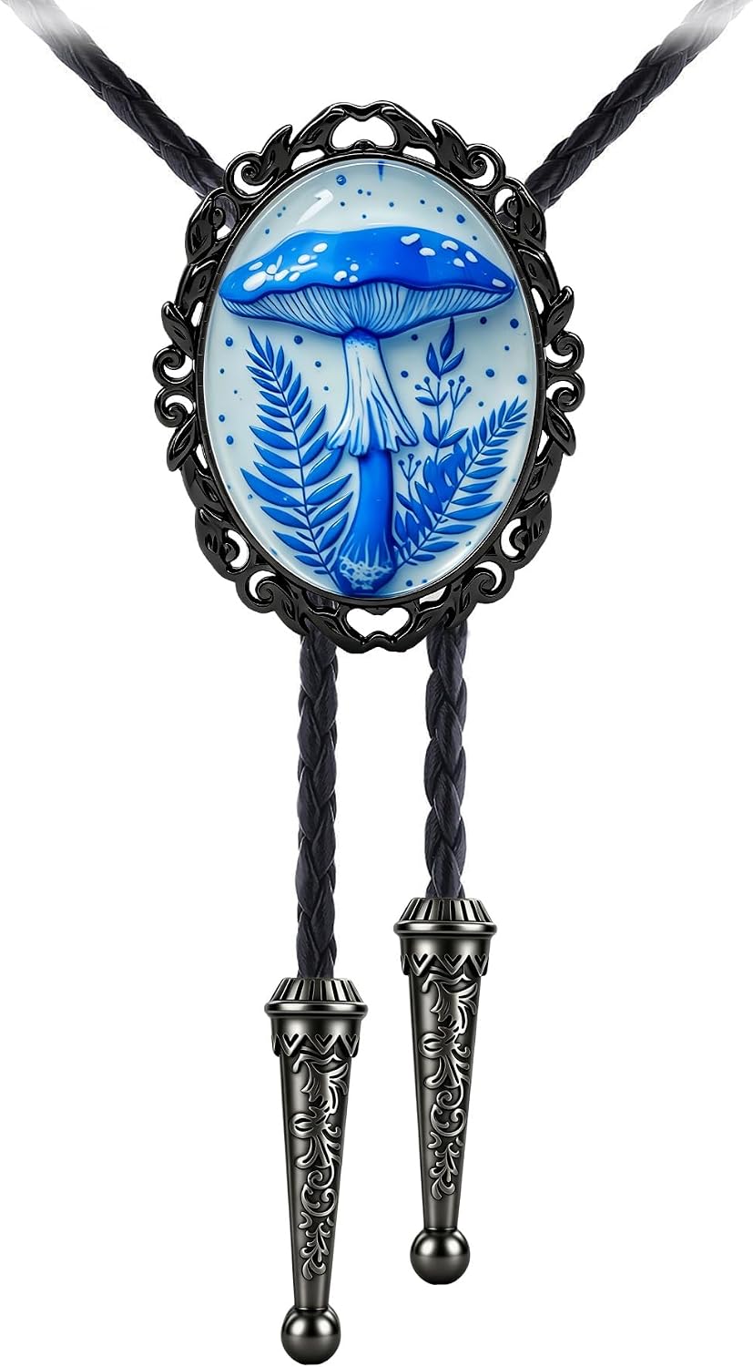 GelConnie Gothic Bolo Tie for Men Women 3D Art Western Cowboy Necktie