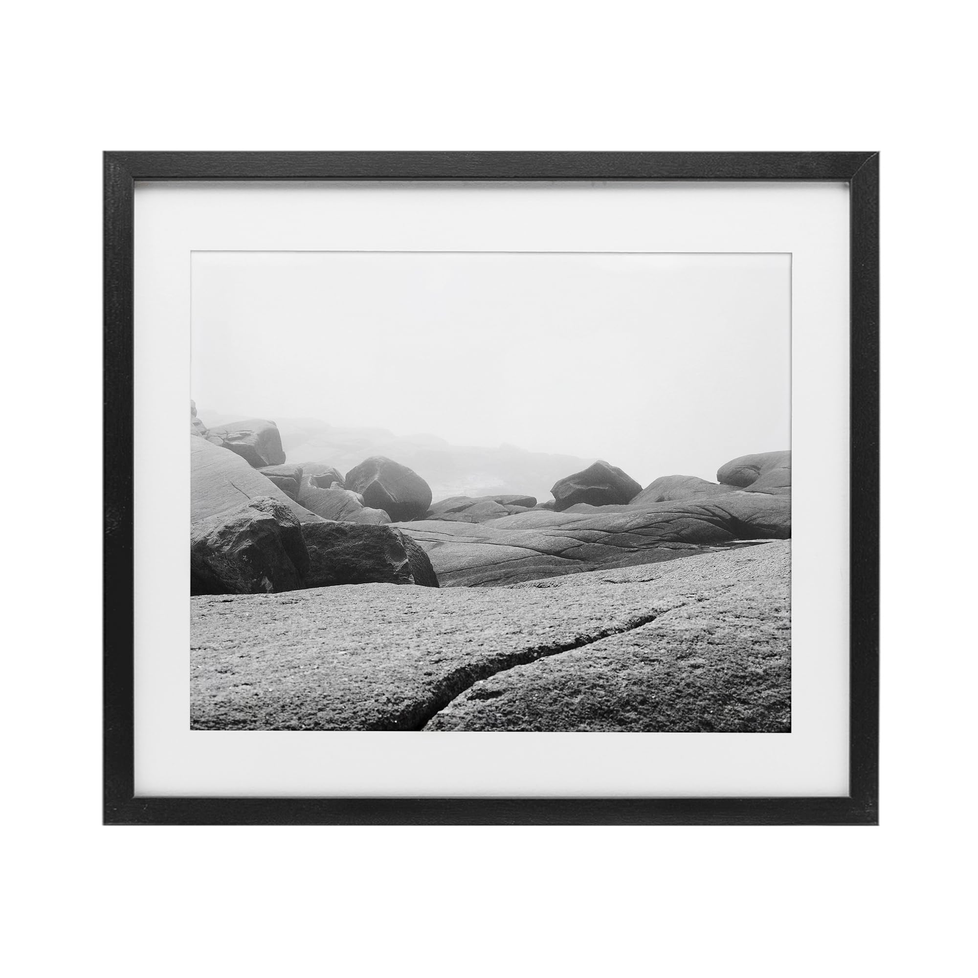 Impression encadrée Rocks at Peggy's Cove Stupell pour habiller un petit mur vide