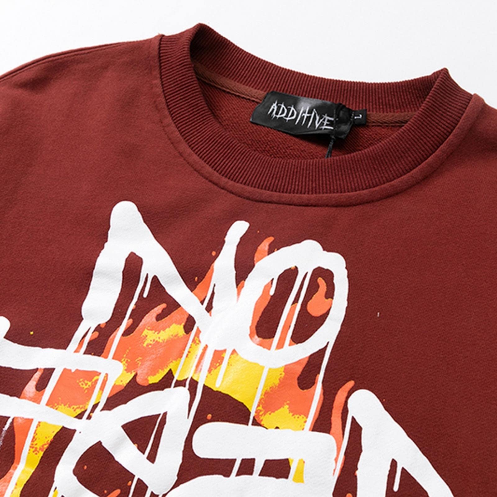 CHOUX Graffiti Stampa Hip Hop Felpa con cappuccio Uomo Punk Gotico Pullover Streetwear Harajuku Loose Tops