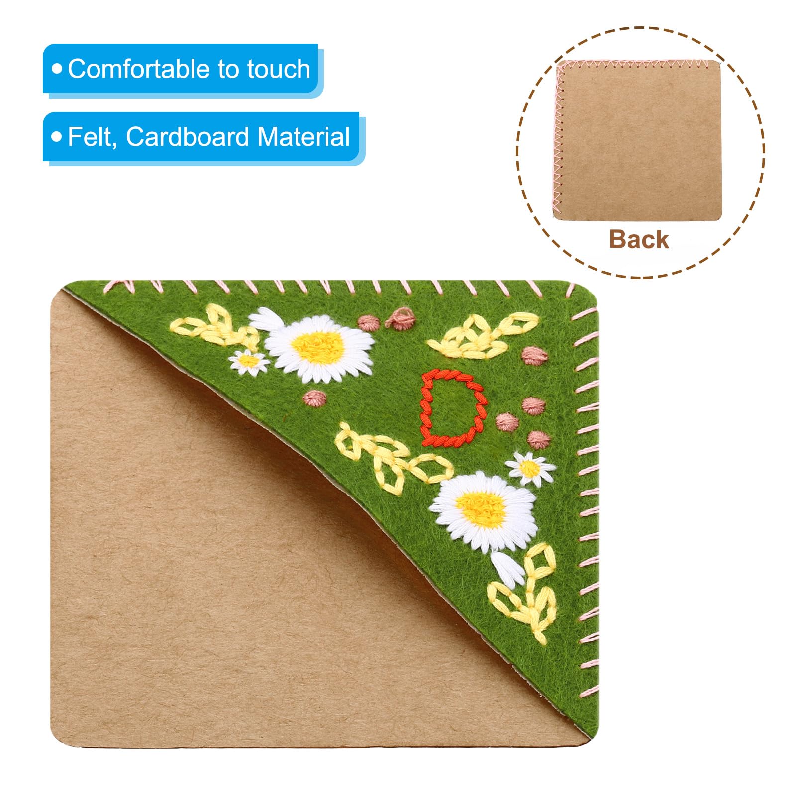 PATIKIL Personalized Embroidered Corner Bookmark - Image 3