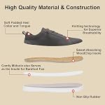 Men's Barefoot Wide Toe Box Shoes - Minimalist Barefoot Shoes with Zero Drop Sole Extra Wide Slip on Walking Shoes for Men