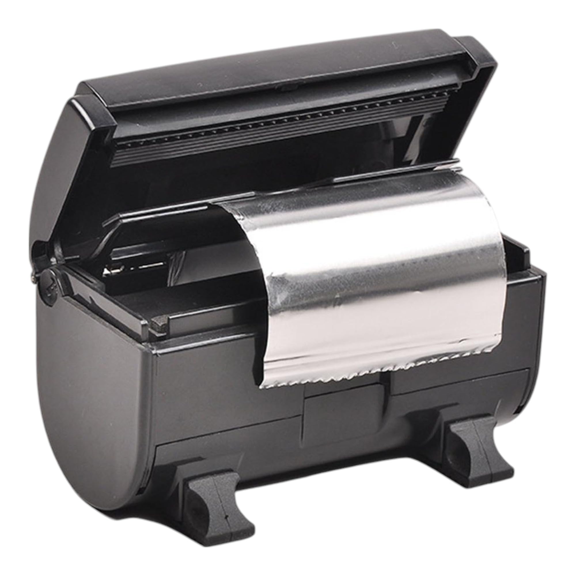 Eson Hair Foil Dispenser Cut & Fold, Foil Assistant, hair foils for highlighting, Resistant Cutting Tool for Aluminum Foil, Foil Cutting Tool for Hairdresser, Beauty Salon, Barber (Black)