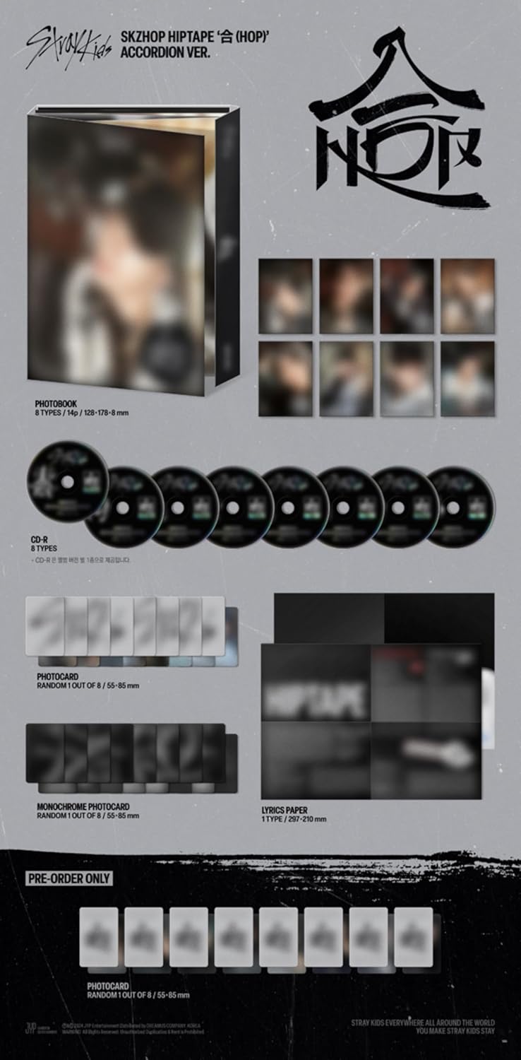 Stray Kids SKZHOP HIPTAPE HOP Album (SKZHOP + HIPTAPE + NEMO Version Set)
