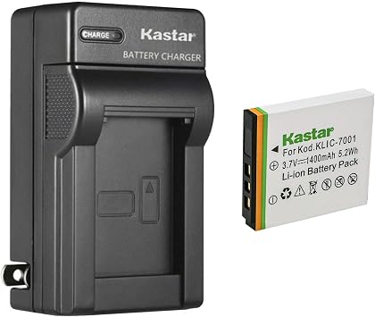 Kastar 1-Pack K7001 Battery and AC Wall Charger Replacement for Kodak KLIC-7001 Battery, Kodak EasyShare MD863, EasyShare MX1063, EasyShare V550, EasyShare V570, EasyShare V610, EasyShare V705
