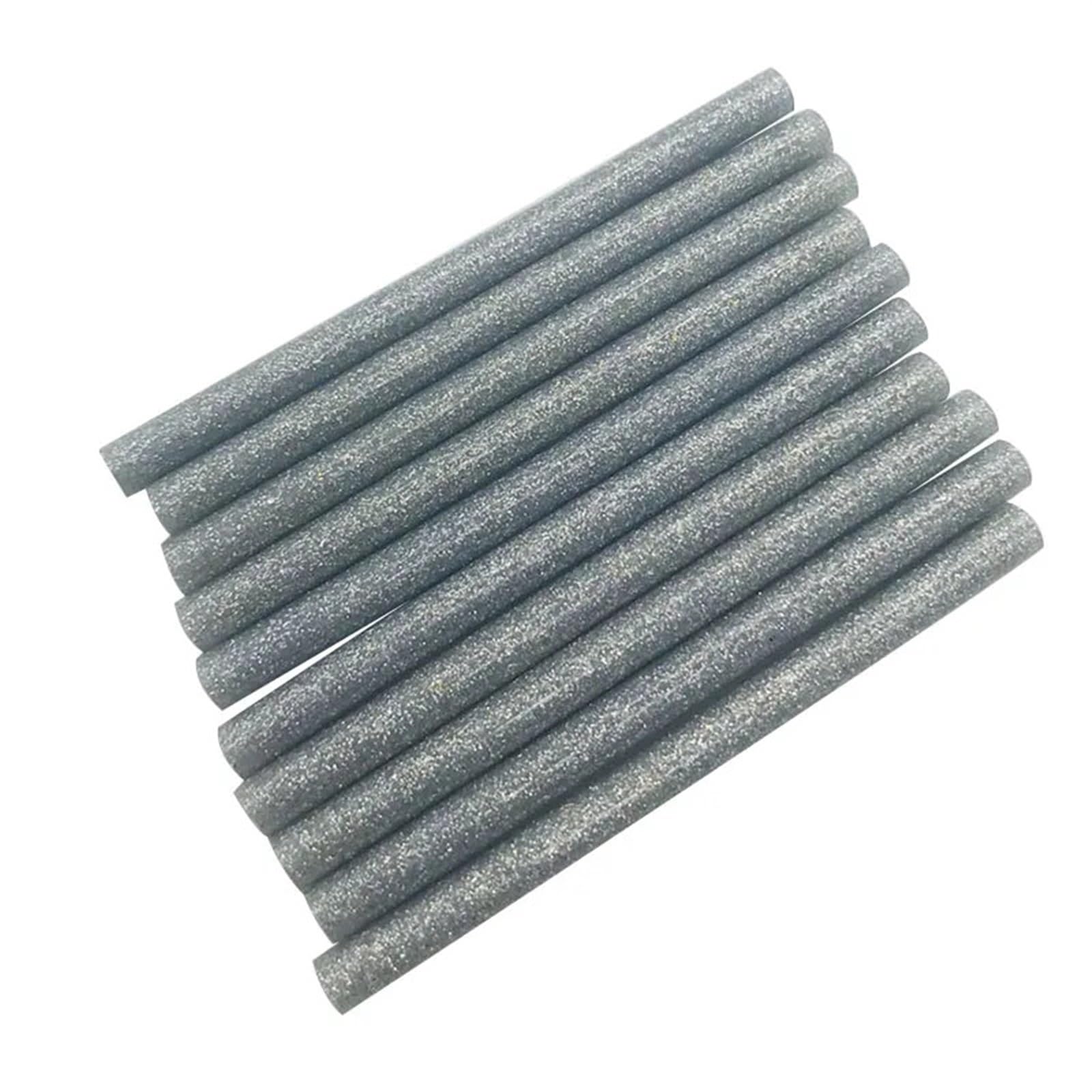 HeißKlebestifte 50 stück Bunte 7 * 100mm Silber Glitter Hot Melt Klebestifte for Handwerk Telefon Fall Album Reparatur Zubehör Klebestift FüR Heimwerken Reparieren