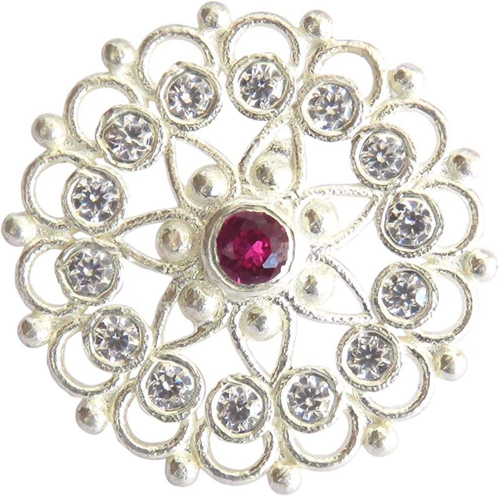 Indian Nose Ring Flower Nose Stud Indian Nose Jewelry Crystal Nose Stud Sterling Silver Nose Stud Dainty Nose Stud Crock Screw Nose Stud Indian Nose Stud Silver Nose Hoop