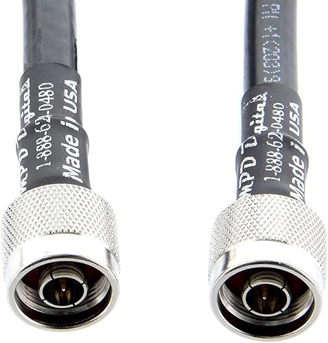 MPD Digital I LMR400 Ultraflex Times Cable coaxial de microondas I Nmale a Nmale Conectores I Cable coaxial RF de baja pérdida I CB, radio jamón,