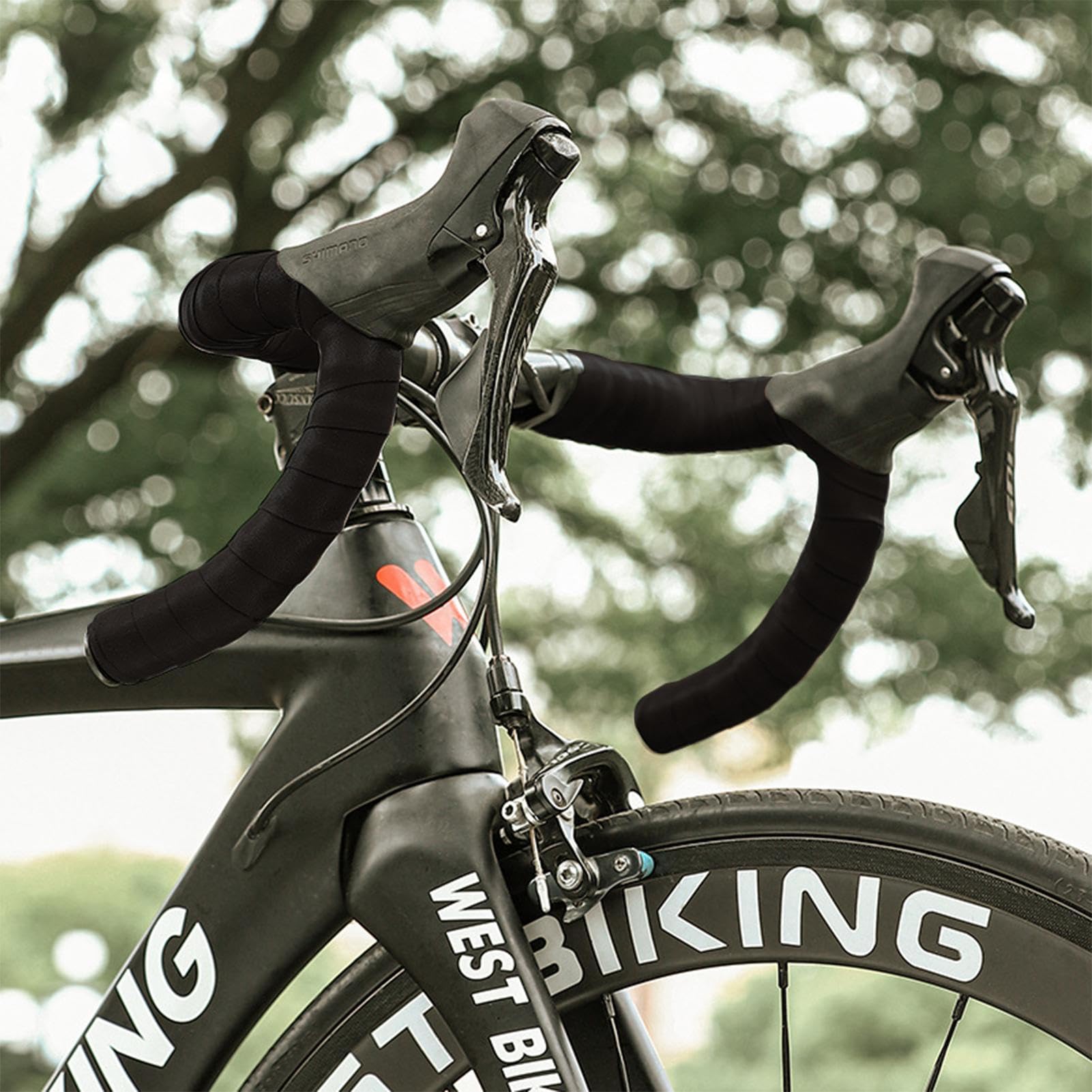 Fahrrad Lenkerband Kunstleder für Rennrad und Retro Bike | Weiches rutschfestes Bar Tape | Importiertes Rindsleder Lenker Wickelband | Komfortables Lenkerband Lenkerstopfen | Hochwerti