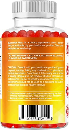 Vista 9 de Vitamatic Gomitas de Vitamina D3 sin Azúcar - 120 Gomitas a Base de Pectina - Gran Sabor - Huesos Saludables, Estado de Ánimo y Función del Sistema