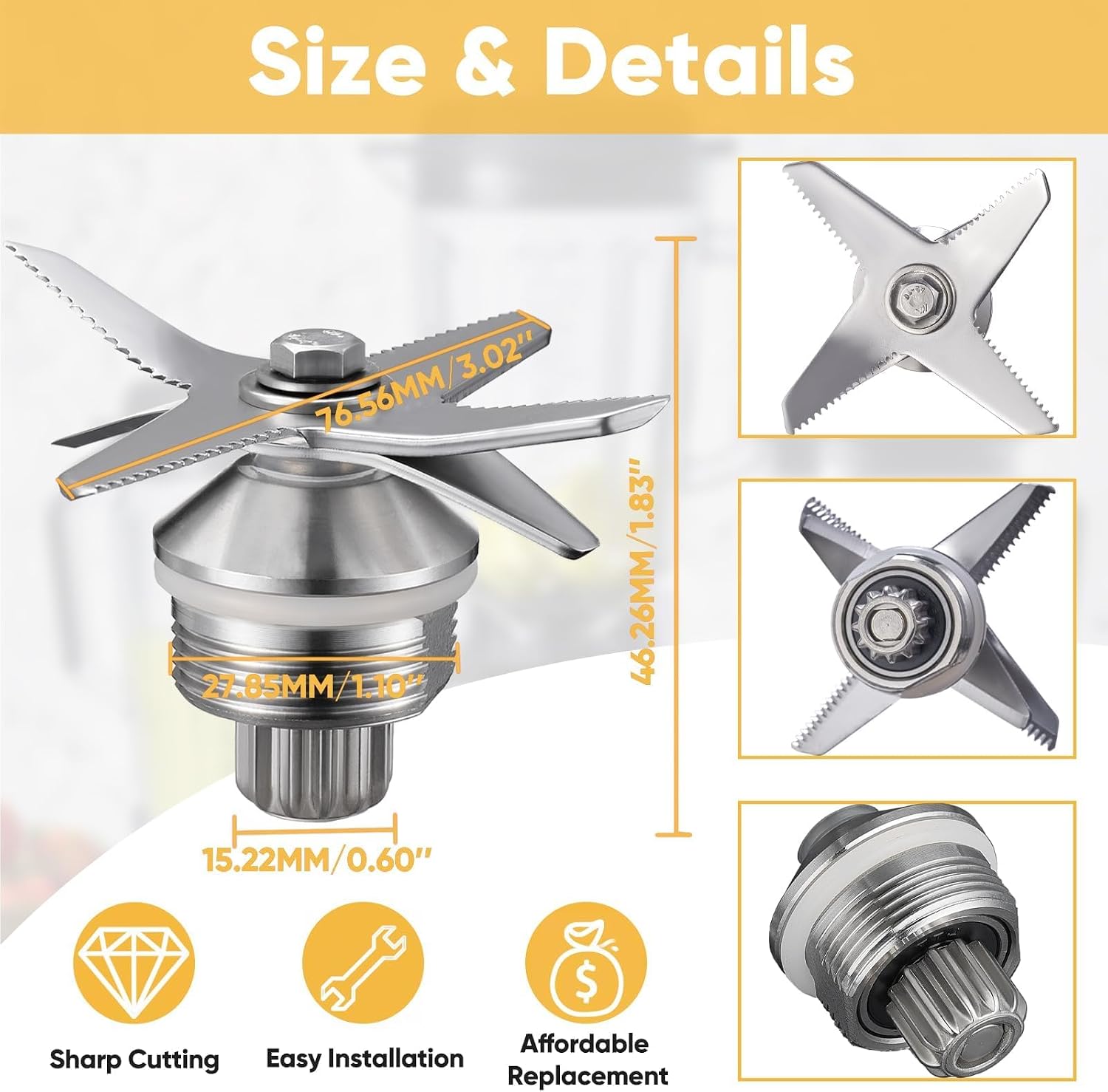 Stainless Steel Blender Blade — image 4