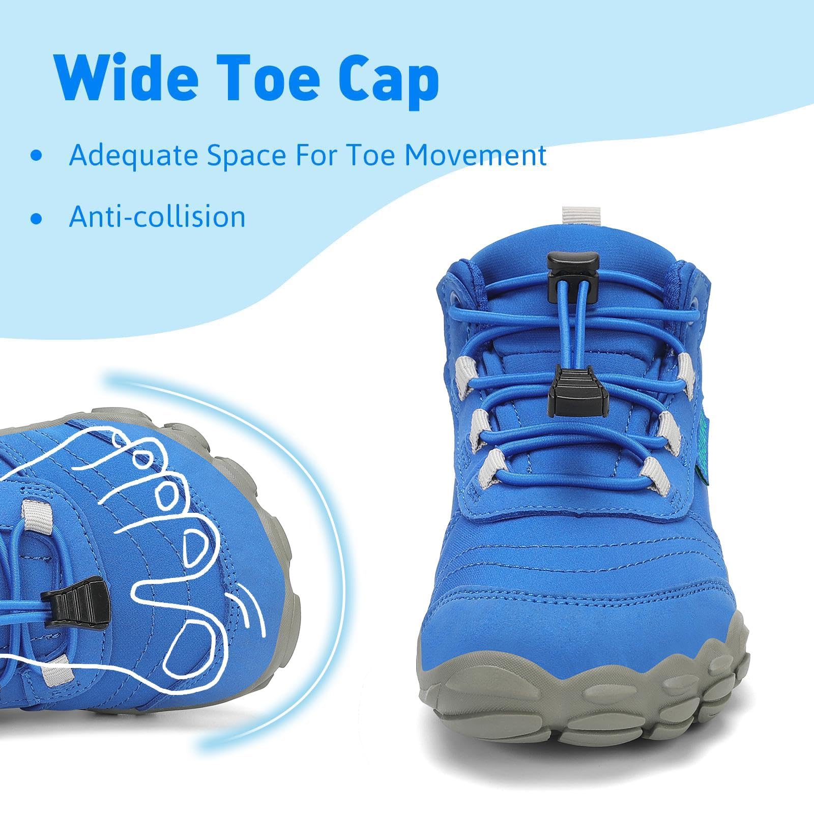 SAGUARO Bambini Scarpe a Piedi Nudi Scarpe da Trail Running Barefoot Minimaliste Sneakers Leggere Respirabile Gr.26-36