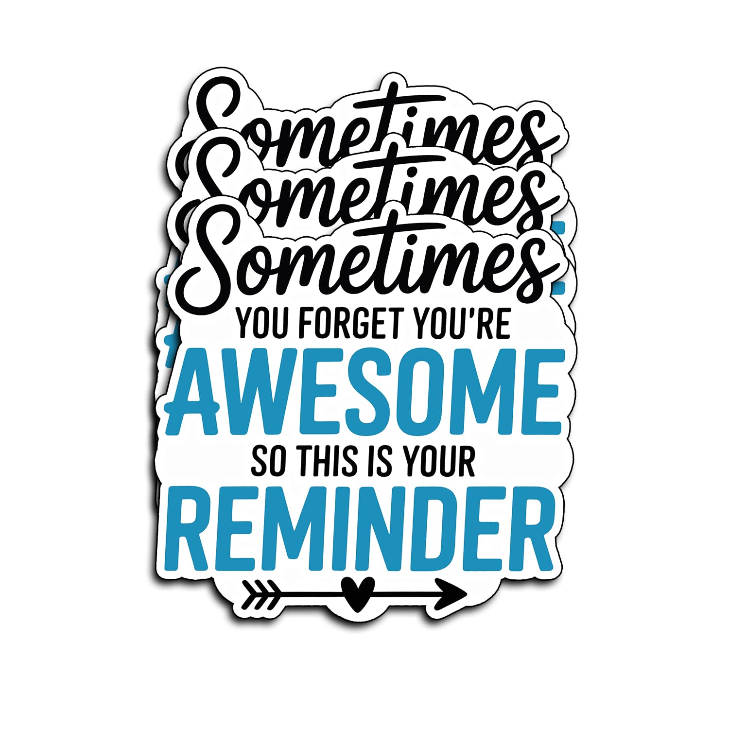 (3 pezzi) You're Awesome Reminder Sticker - Adesivo motivazionale per laptop, bottiglia d'acqua, notebook, scrivania da ufficio - Regali ispiratori per la salute mentale per amici, colleghi, amore per