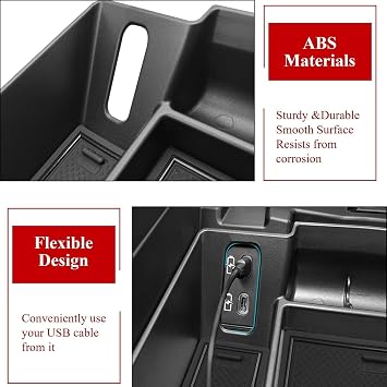TTCR-II Compatible with Toyota Sienna Center Console Organizer 2021-2024 2025 2026, for Sienna Center Console Organizer Tray LE Limited Platinum SE XLE XSE 2021 2022 2023 2024 2025 2026