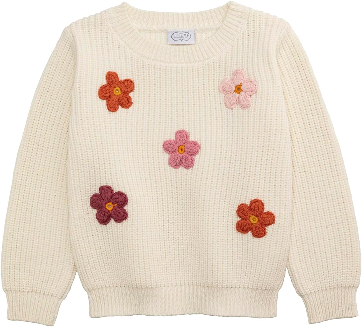 Mud Pie Kids Daisy Crew Neck Sweater