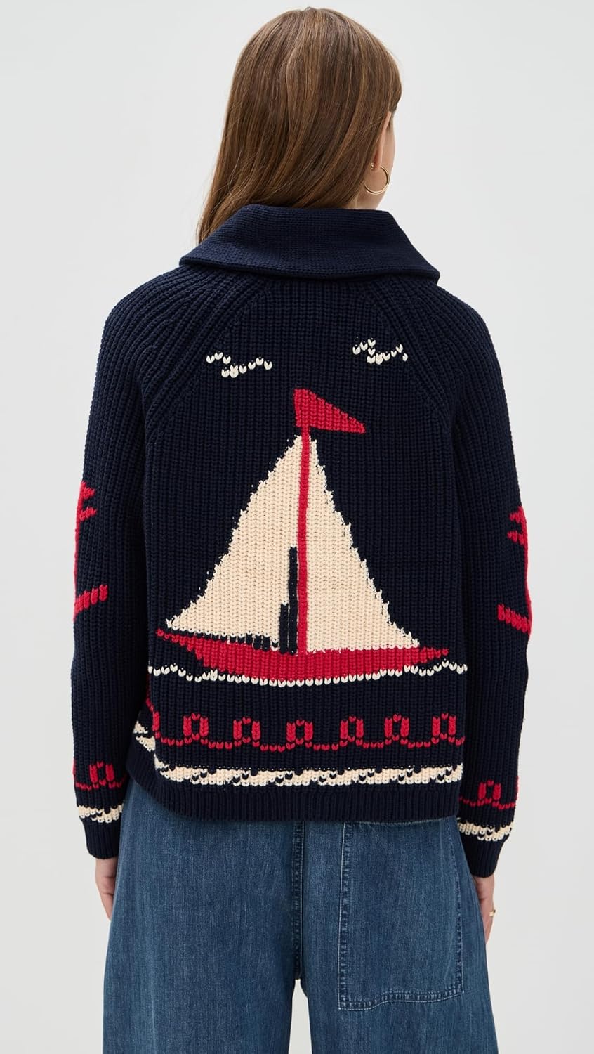 The Sailboat Lodge Cardigan.