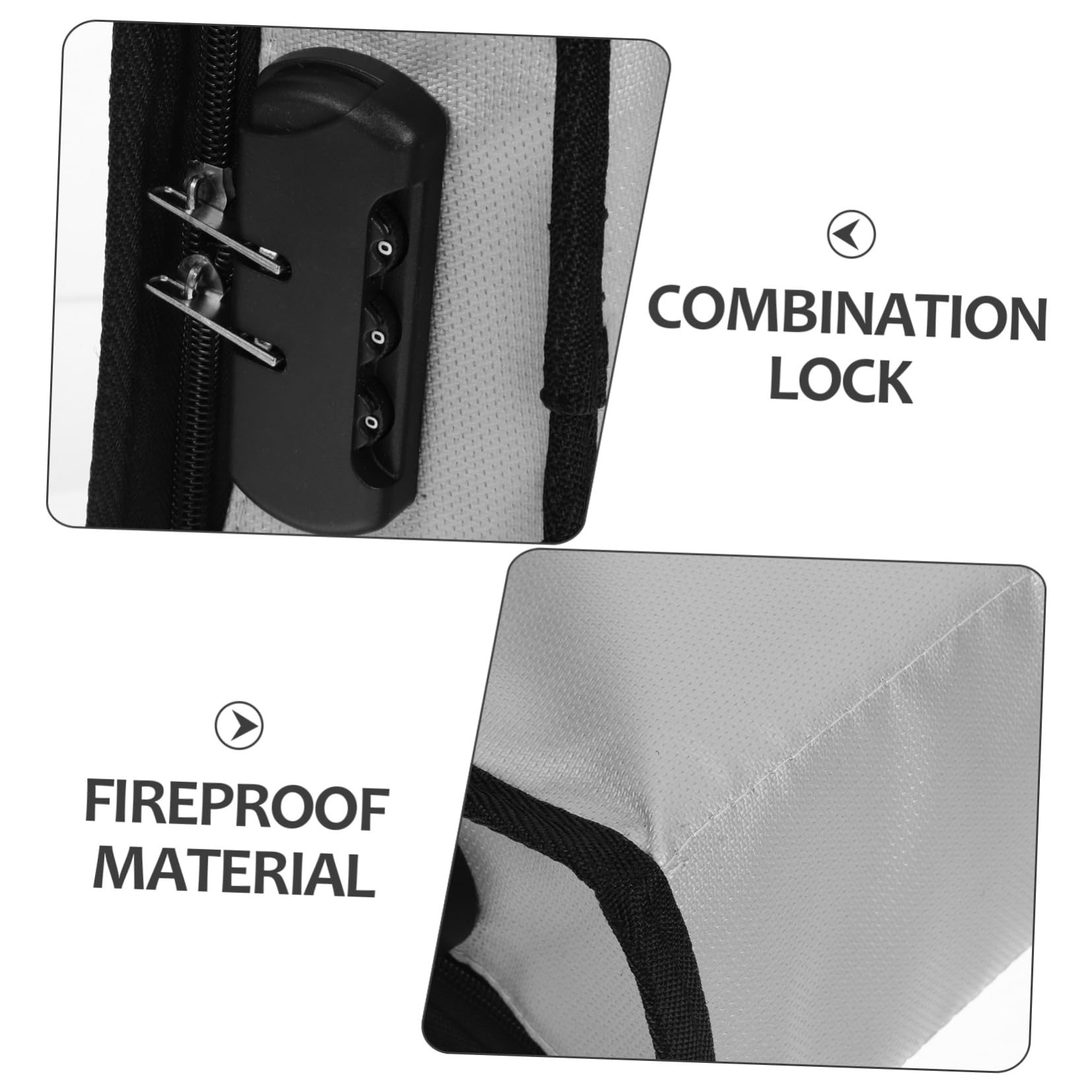 Borsa Portadocumenti Ignifuga da Viaggio per Affari, Fibra di Vetro | Design Professionale, Scomparti Multipli per Riunioni in Ufficio, Custodia per Documenti e Accessori Importanti