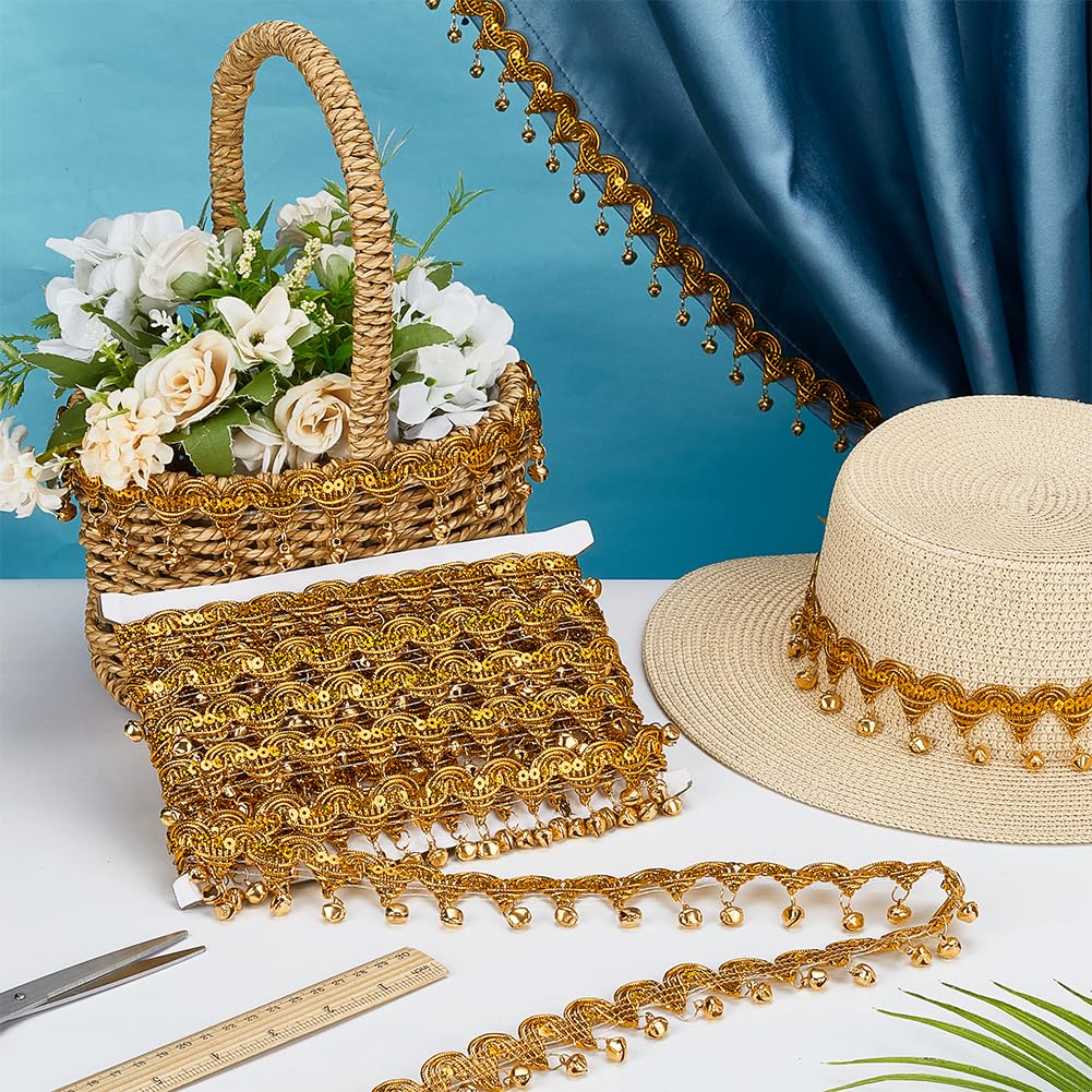 Chain & Tassel Decor Straw Hat boho hem sun hats colorful tassel chain decor classic - Temu main image 3