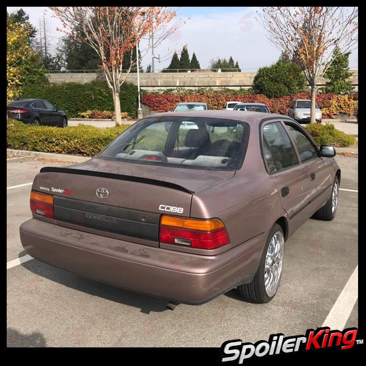 SpoilerKing Duckbill Trunk Spoiler (284G) Compatible with Toyota Corolla 1993-1997