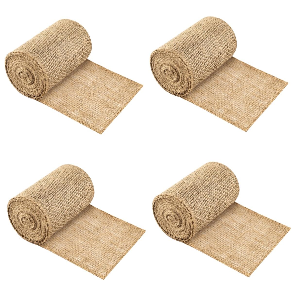 Mipcase 4pezzi Avvolgimento Protettivo Juta per Copertura Riutilizzabile per Tronchi per Protezione Freddo e Sostenibile