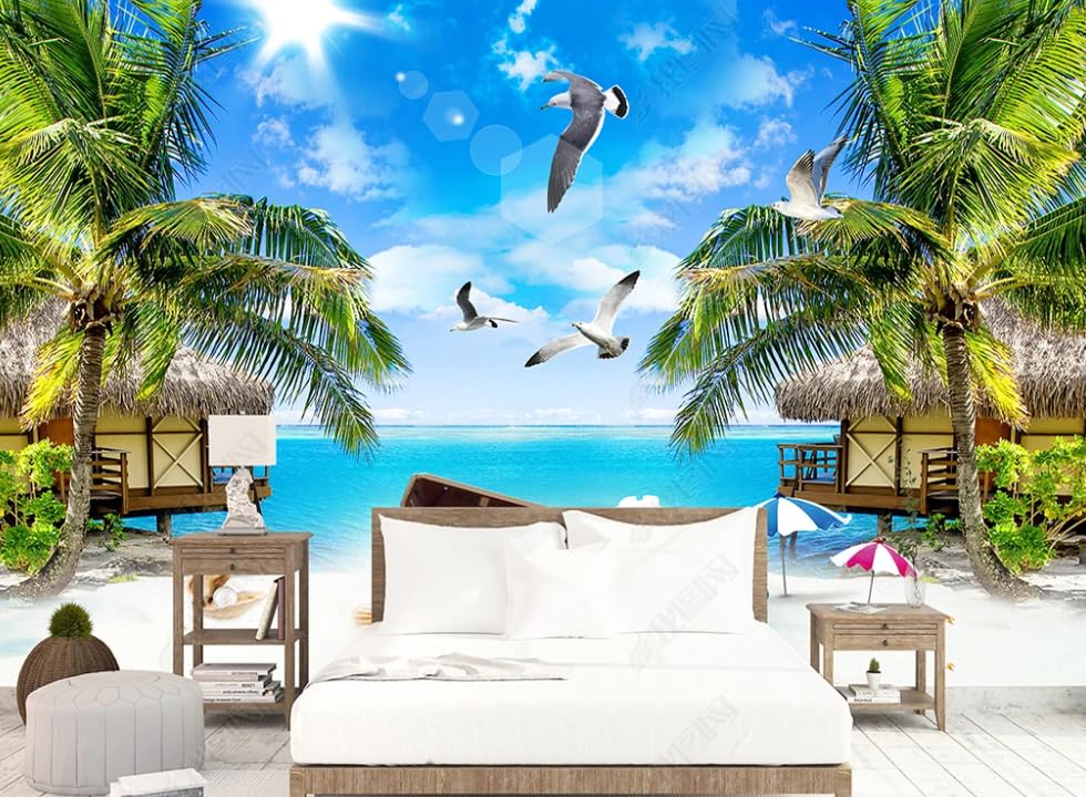 Papier peint intissé paysage vue mer poster géant mural salon chambre décoration 450x315 - 3