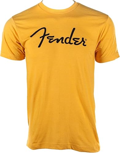 Fender Camiseta con logotipo de espagueti, rubio Butterscotch, XXL