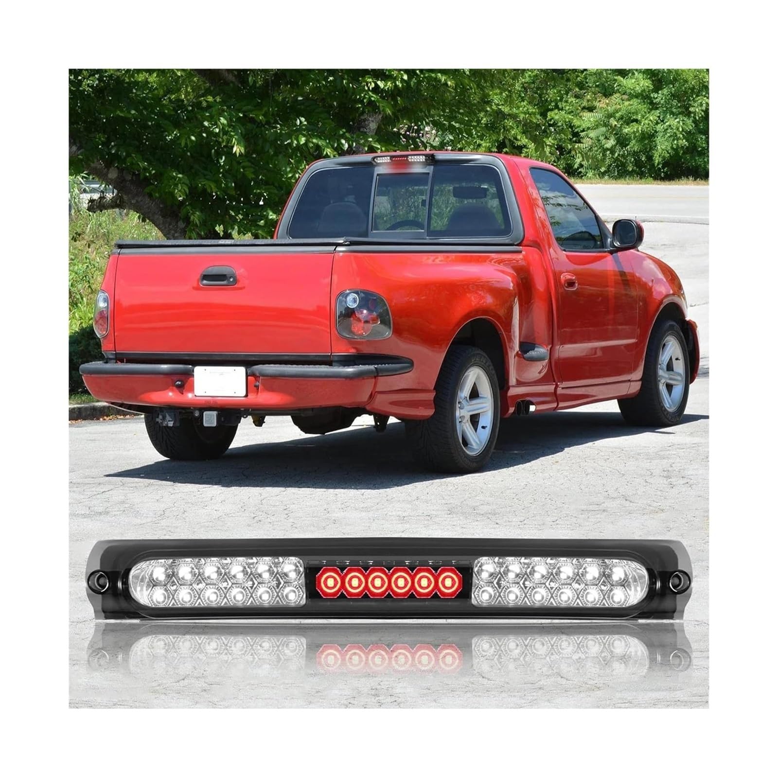 Luce Di Stop A LED Per Ford F-150 1997-2003 Per Heritage 2004 Luce Di Stop Posteriore Alta Luce Di Carico Rosso Bianco