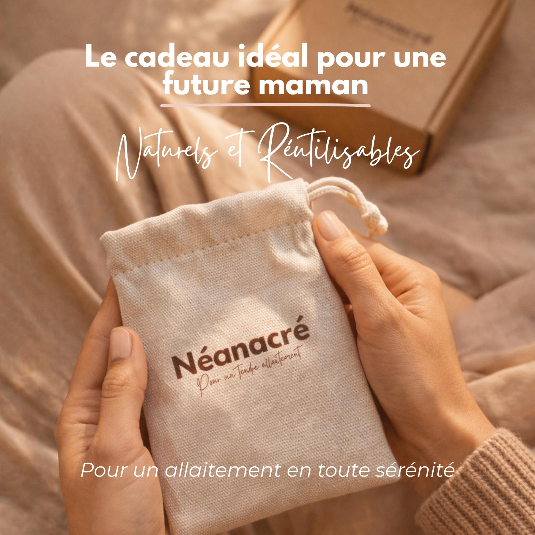 Coquillages d’Allaitement en Nacre Naturelle – Protège Mamelons Allaitement – Soulage Crevasses & Irritations – Réutilisables – Tailles S/M/L – Néanacré (M) (M)