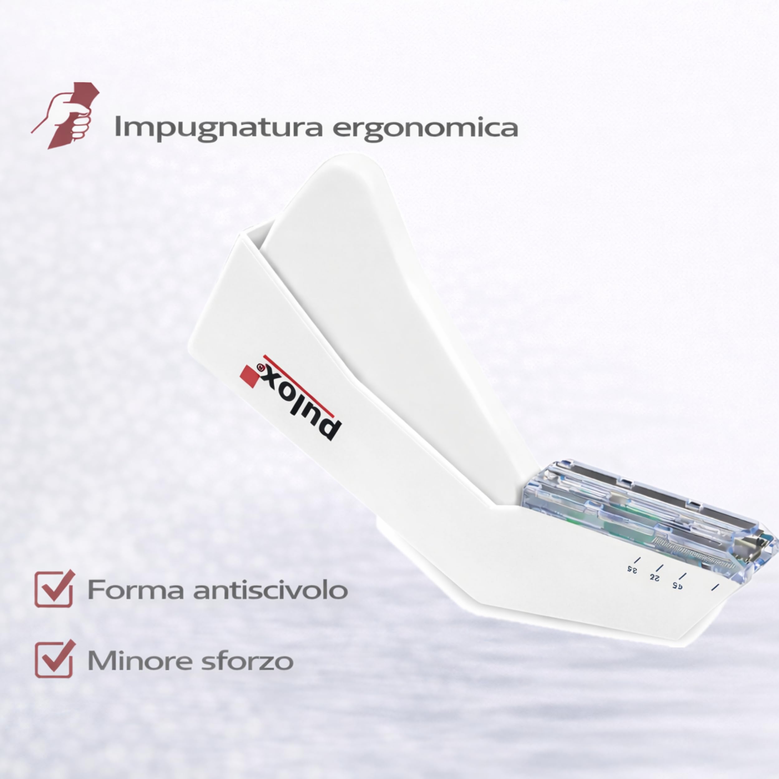 10x Pulox Cucitrice cutanea sterile monouso con 35 graffette - Suturatrice mediche per la pelle