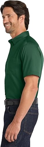 Miniatura 3 de Port Authority Camisa de manga corta SuperPro React con botones para hombre