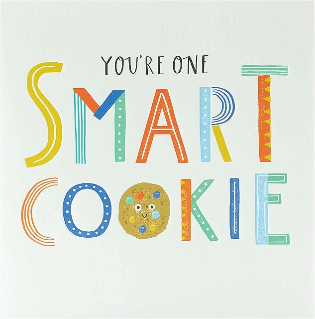 Exams Congratulations Card - Passing Exams Card - Well Done on Exams Card - You Passed Your Exams - Smart Cookie Card - GCSE, A Level, University Exams Card