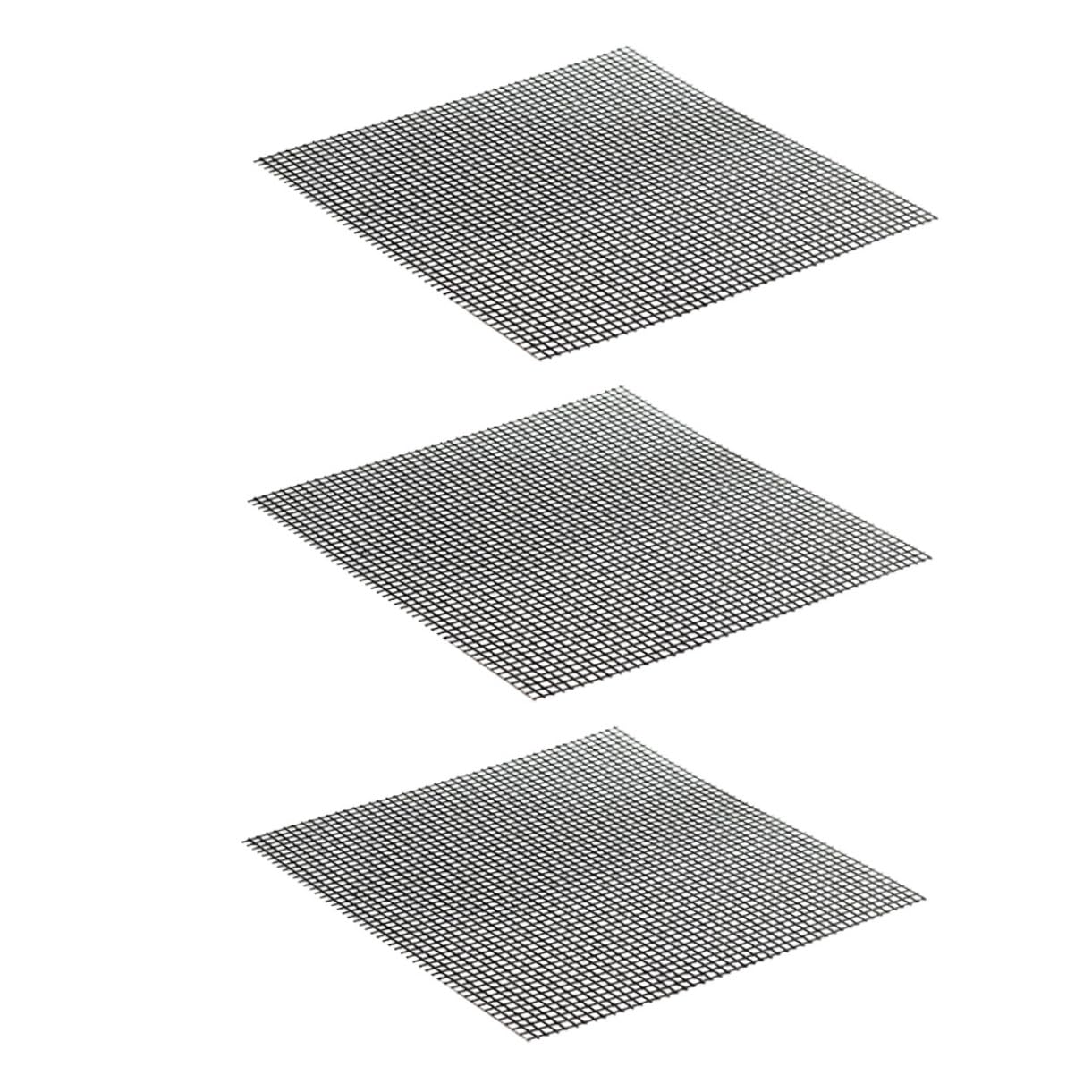 Gogogmee 3Pcs Non Stick BBQ Grill Mats Heat Resistant Fiberglass Mesh for Outdoor Grilling Prevents Food Adhesion Easy to Clean for Gas Grills