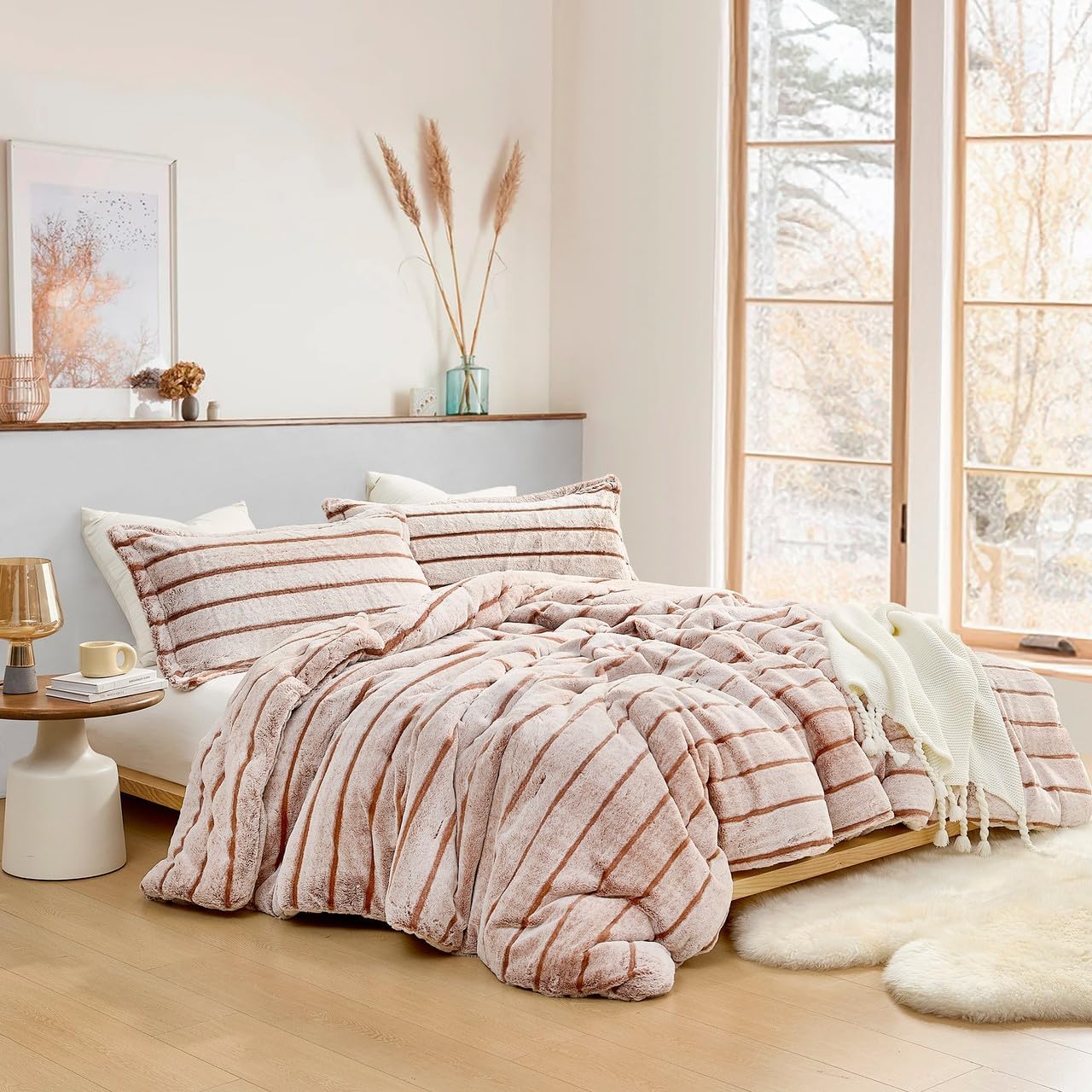 Byourbed Jelly Rolls Chunky Bunny - Coma Inducer® Oversized Queen Comforter Set - Rum Raisin