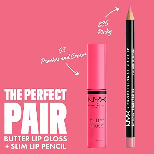 Miniatura 221 de NYX PROFESSIONAL MAKEUP Butter Gloss - Brillo de labios no pegajoso, tono marrón achocolatado (Ginger Snap)