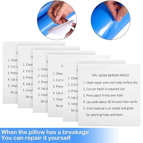 Miniatura 4 de 6 tubos de agua doble de 8 pies con 6 piezas de cinta de parche de poliuretano termoplástico transparente para piscina de invierno