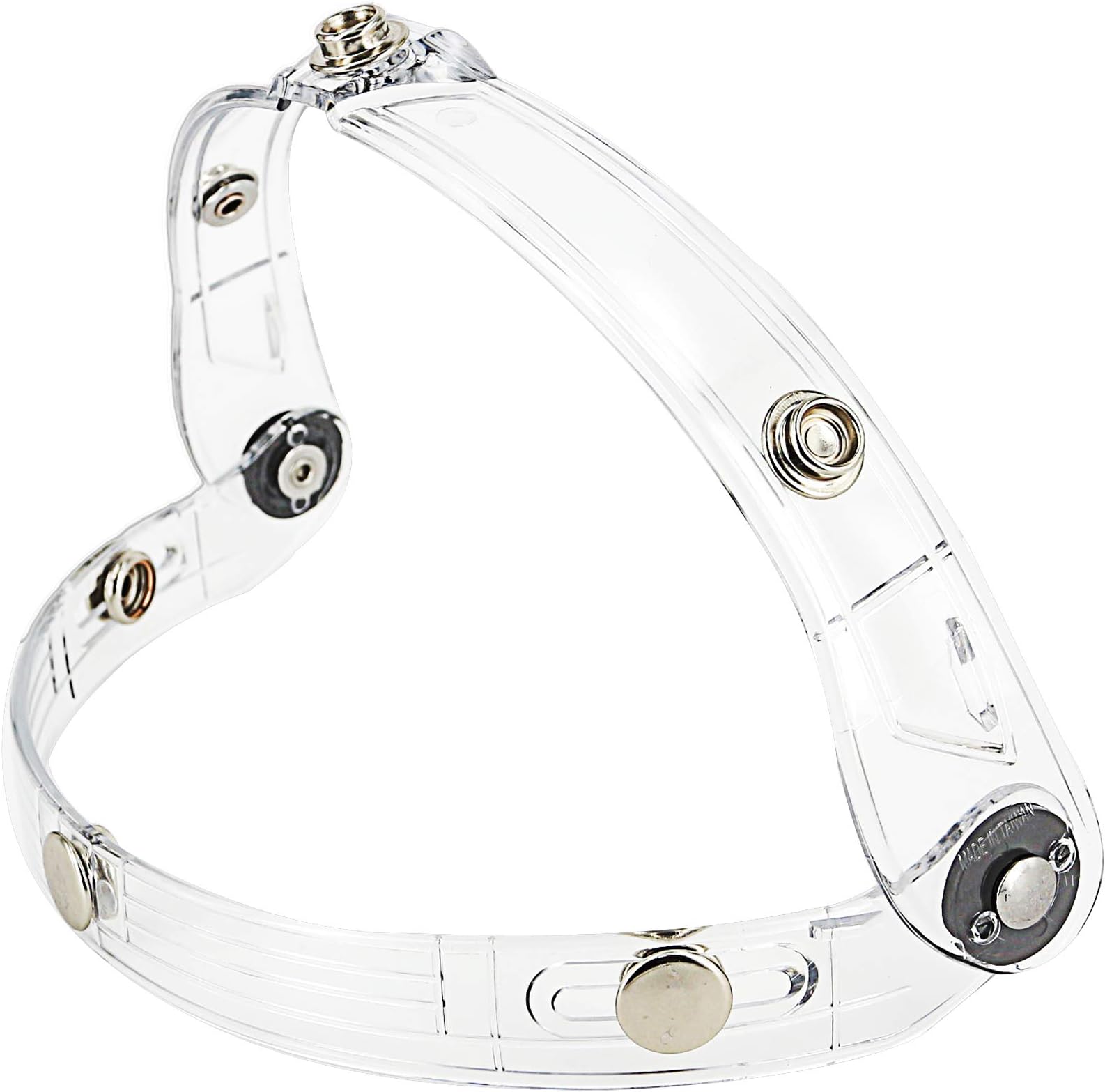 Adapter Flip Up Base Attachment for 3-Snap Bubble Shield Visor (Clear)