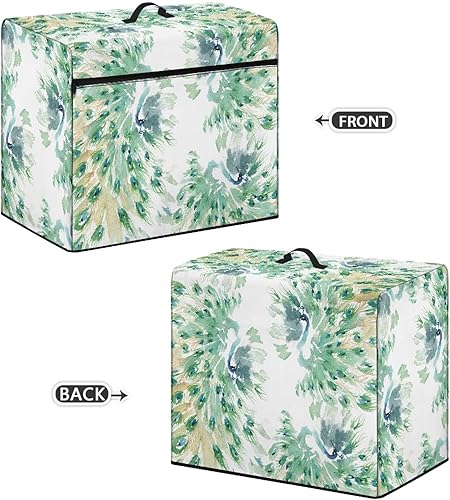 Miniatura 29 de Mumeson Cubierta antipolvo para máquina de coser de gatos negros con flores, para la mayoría de máquinas de coser estándar, plegable, duradera