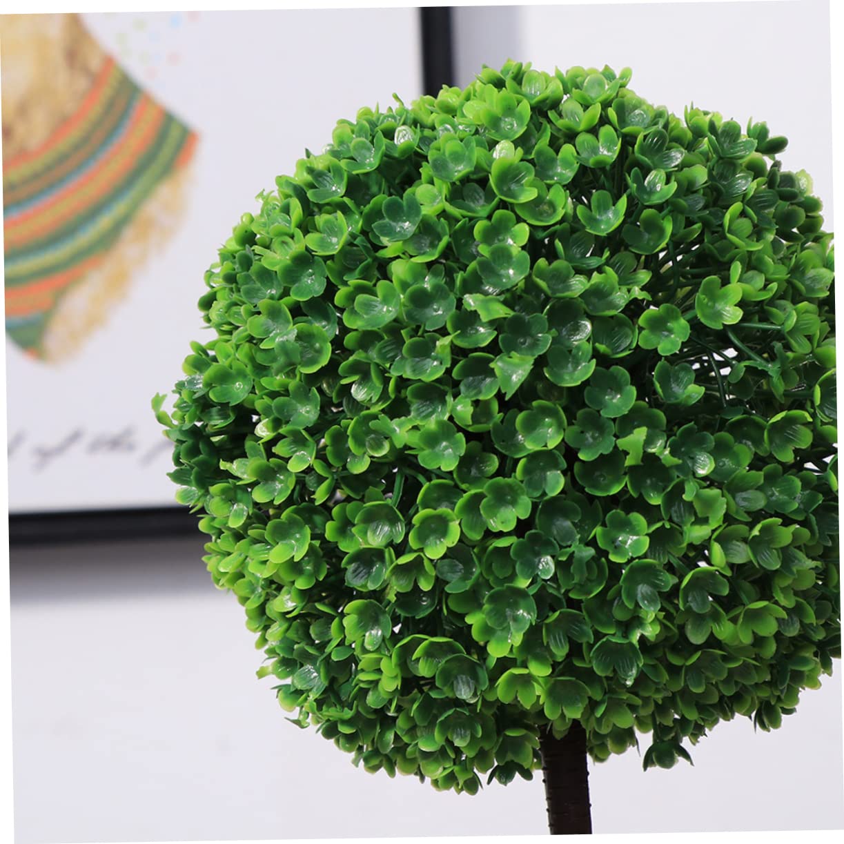 2pcs Pink Plant Pot Artificial Plants in Pots Artificial Plants Ball Fake Flowers in Pot Dining Room Table Decor Artificial Porch Plants Topiary Balls Purple Boxwood Indoor Office