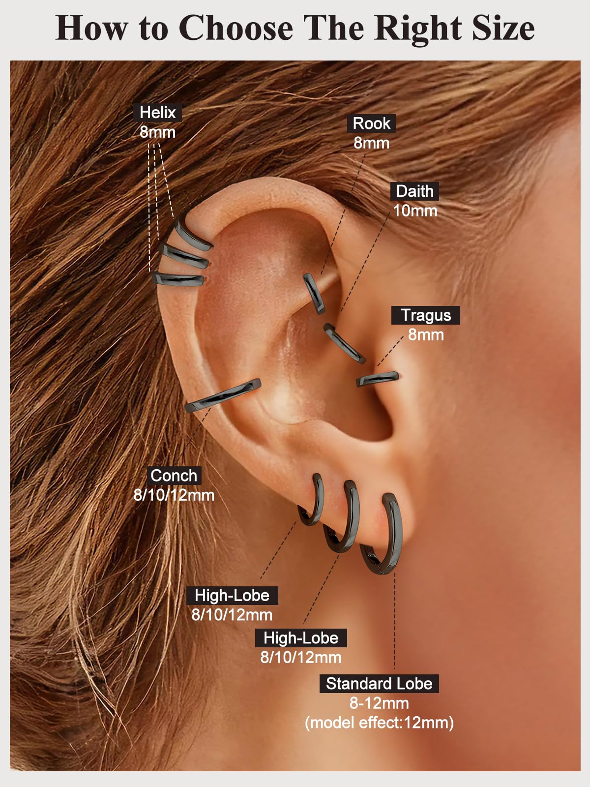 SILVERCUTE Pendientes de Aro para Mujer y Hombre Plata de Ley 925